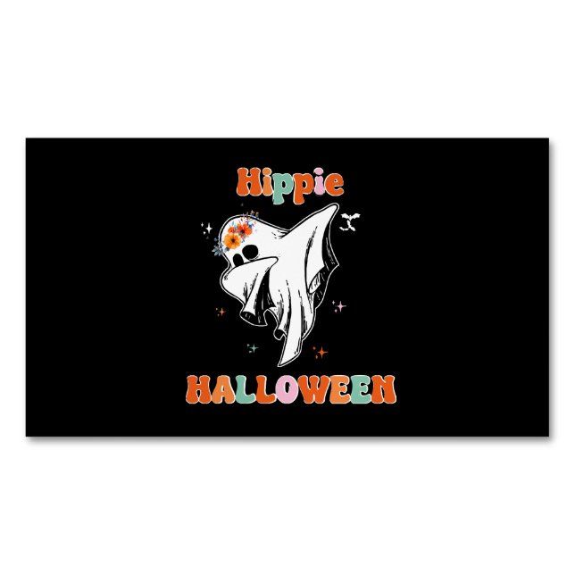 Carte De Visite Magnétique Hippie halloween (devant)