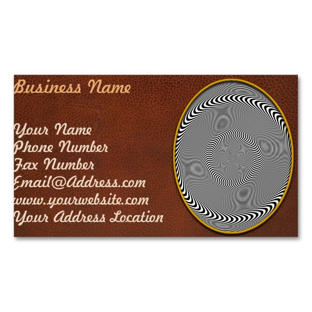Carte De Visite Magnétique Illusion optique - Hypnose facilitée (devant)