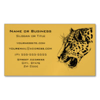 Illustration d'un léopard tiré à la main noir et j