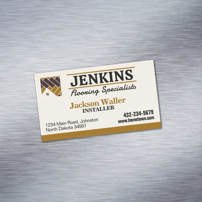 Carte De Visite Magnétique Installation du sol Professionnel (In Situ)