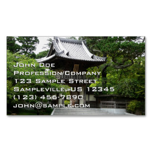 Carte De Visite Magnétique Jardin de thé japonais à San Francisco