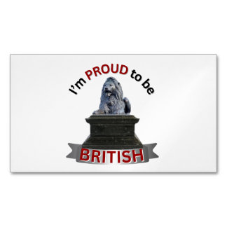 Carte De Visite Magnétique Je suis fier d'être britannique
