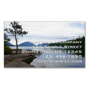 Carte De Visite Magnétique Lac Eagle dans le parc national d'Acadia