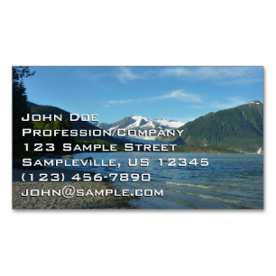 Carte De Visite Magnétique Lac Mendenhall à Juneau Alaska