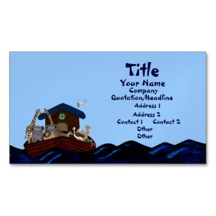 Carte De Visite Magnétique L'arche de Noé