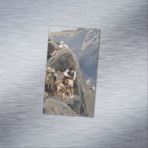 Carte De Visite Magnétique Les guerriers d'Apache : une embuscade sur la cava