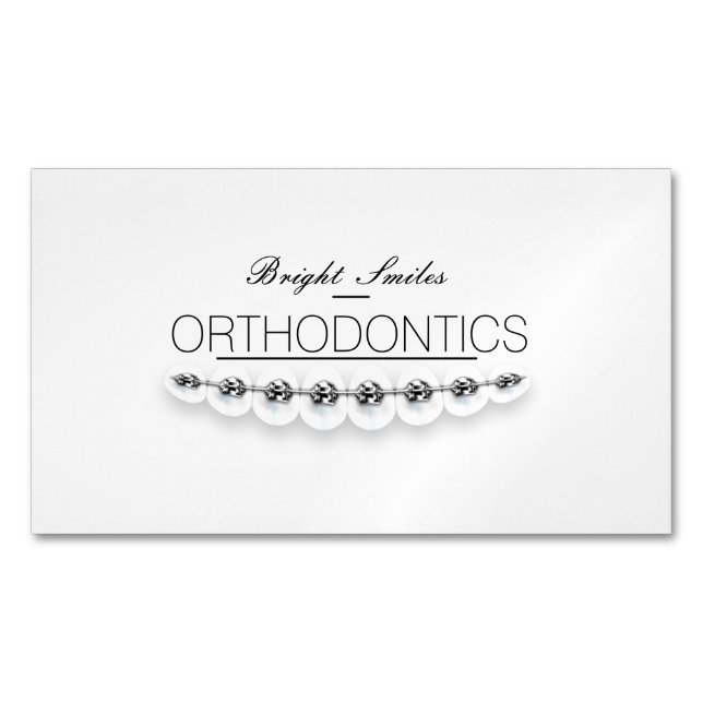 Carte De Visite Magnétique Les Orthodontistes s'attaquent au grand marché (devant)