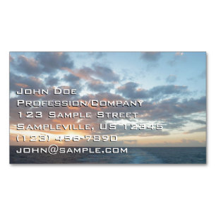 Carte De Visite Magnétique Lever du soleil sur Sea I Pastel Seascape