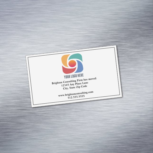 Carte De Visite Magnétique Logo de l'entreprise personnalisée Notre bureau es (In Situ)