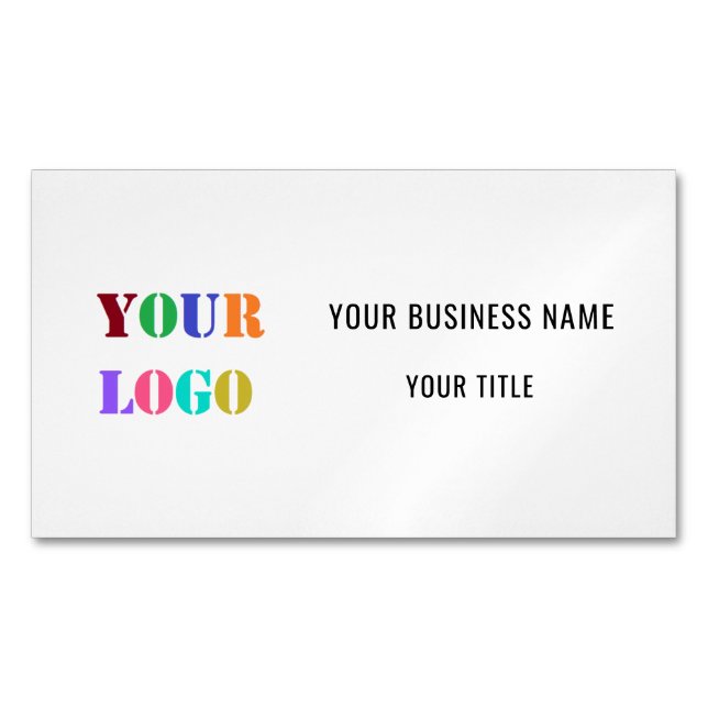 Carte De Visite Magnétique Logo de l'entreprise personnalisée Promotionnel Pe (devant)