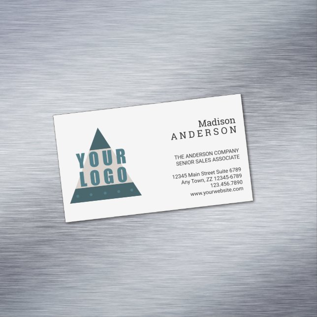 Carte De Visite Magnétique Logo d'entreprise Simple Modern Creative Promo (In Situ)