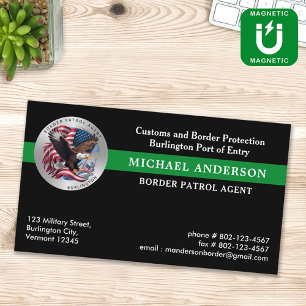 Carte De Visite Magnétique Logo personnalisé de la police militaire fédérale