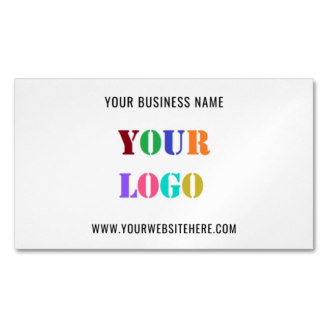 Carte De Visite Magnétique Logo Personnalisé Société promotionnelle (devant)