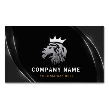 Logo Professionnel Élégant Lion Argent