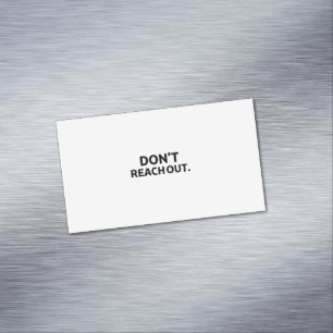 Carte De Visite Magnétique L'opérateur solo   Identification sans contact