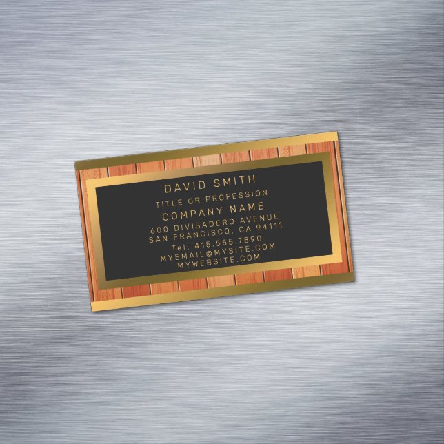 Carte De Visite Magnétique Luxe Or Unique (In Situ)