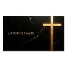Marbre noir élégant avec Croix d'or
