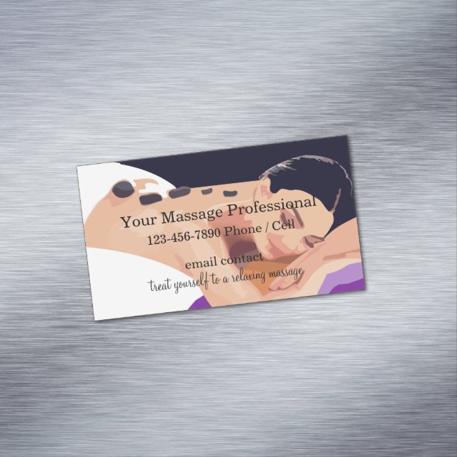 Carte De Visite Magnétique Massage professionnel apaisant (In Situ)