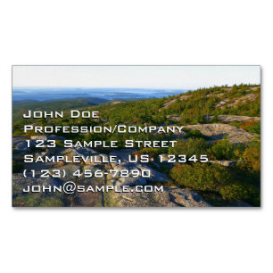 Carte De Visite Magnétique Matin au sommet de la montagne Cadillac à Acadia