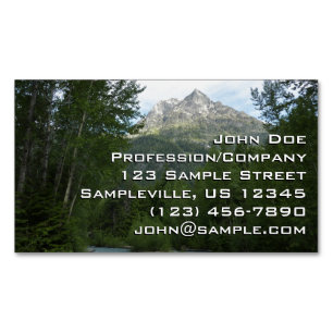 Carte De Visite Magnétique McDonald Creek au parc national des Glaciers