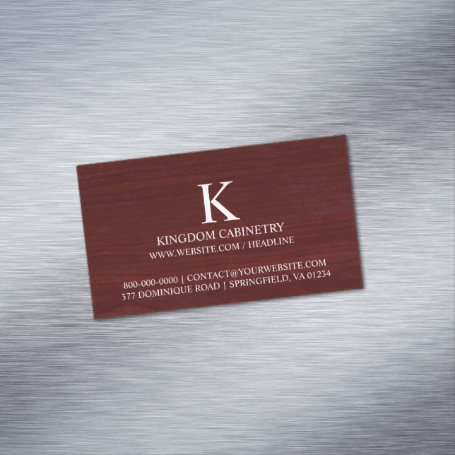 Carte De Visite Magnétique Menuiserie (In Situ)