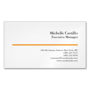 Carte De Visite Magnétique Minimaliste Moderne Professionnel Simple