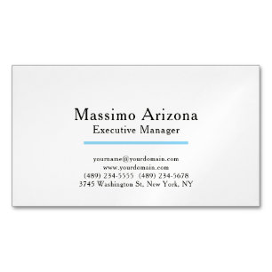 Carte De Visite Magnétique Minimaliste Moderne Simple