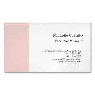 Carte De Visite Magnétique Minimaliste professionnel simple
