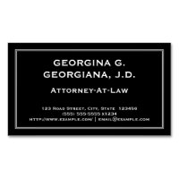 Carte de visite magnétique minimisé d'avocat