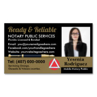 Mobile Notary Public Customizable Photo Business C