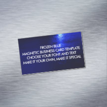 MODÈLE DE CARTE D'AFFAIRES MAGNÉTIQUE MAGNÉTIQUE G