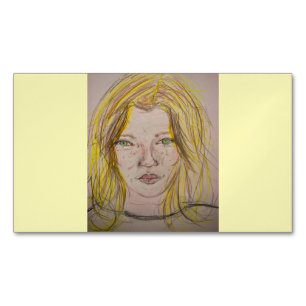 Carte De Visite Magnétique Modèle fille