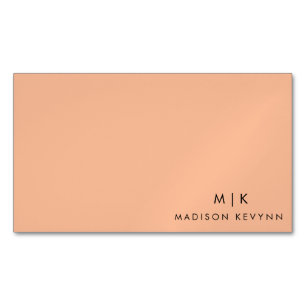 Carte De Visite Magnétique Moderne Elegant Peach Fuzz Beauty Professional