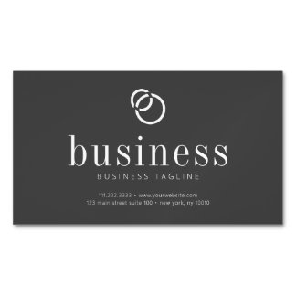 Carte De Visite Magnétique Moderne minimaliste Simple Chic Logo Scan QR Code