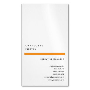 Carte De Visite Magnétique Moderne Simple et tendance minimaliste