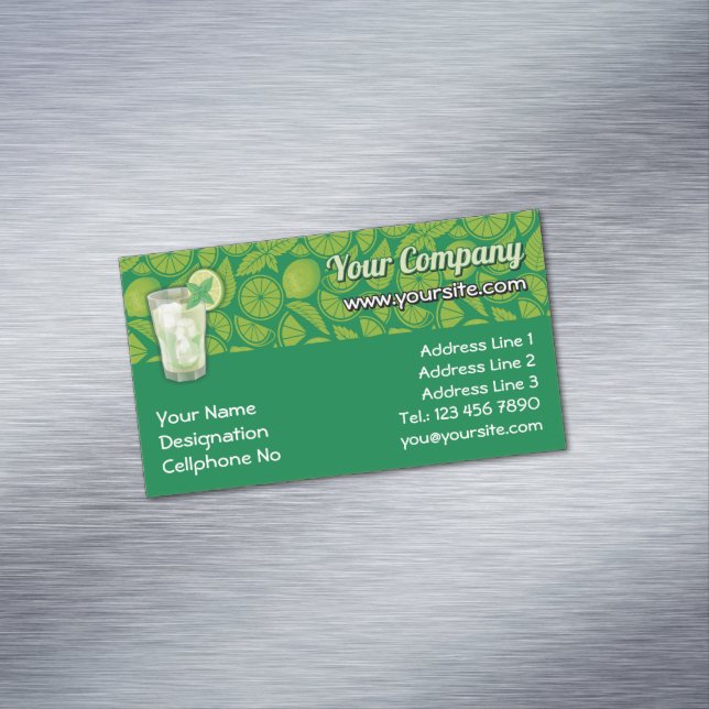 Carte De Visite Magnétique Mojito (In Situ)