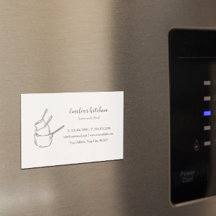 Carte De Visite Magnétique Mon entreprise de catering de petite cuisine