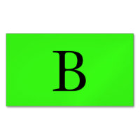 Monogrammes Initiales Cool vert néon brillant et c