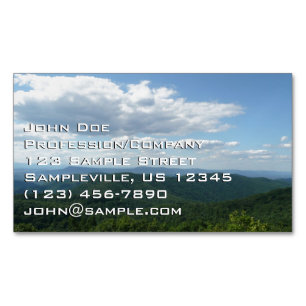 Carte De Visite Magnétique Montagnes des Appalaches I Shenandoah