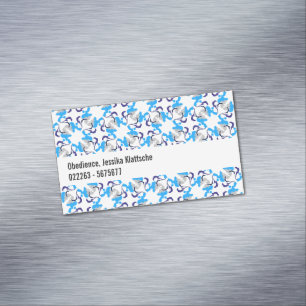 Carte De Visite Magnétique Motif Caniche