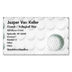 Carte De Visite Magnétique Motif de balle de golf peint