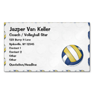 Carte De Visite Magnétique Motif de volley-ball peint