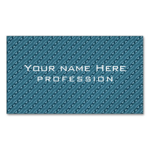 Carte De Visite Magnétique motif en acier bleu Abstrait
