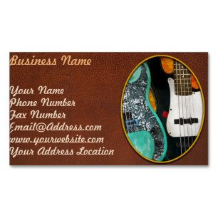 Carte De Visite Magnétique Musique - Guitare - Rock on dud
