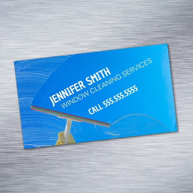 Carte De Visite Magnétique Nettoyage de fenêtres (Window Cleaning Business Magnets)