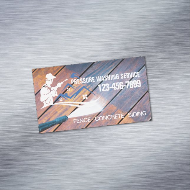 Carte De Visite Magnétique Nettoyage de la maison clôture d'alimentation lave (In Situ)