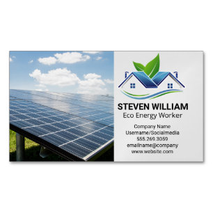 Carte De Visite Magnétique Panneaux solaires   Eco Home Installer
