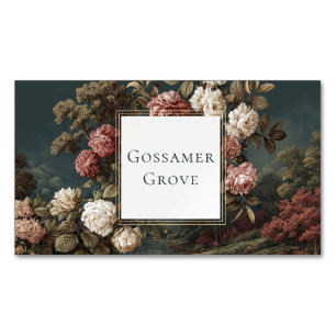 Carte De Visite Magnétique Paysage de rivière à la rose gothique mélancolique