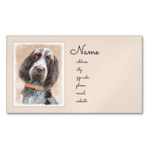 Carte De Visite Magnétique Peinture Spinone Italiano - Belle Art Original Chi