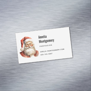 Carte De Visite Magnétique Père Noël Noël rétro de Noël